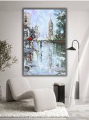 Resim Yağlı Boya Tablo %100 El Yapımı 74cmx104cm Şehir Manzara 