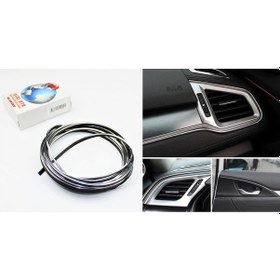 Resim Araç İçi Geçme Torpido Şeridi - Parlak Krom Fitil 