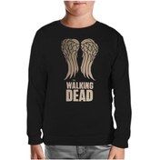 Resim The Walking Dead - Wings Siyah Çocuk Sweatshirt 