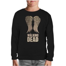 Resim The Walking Dead - Wings Siyah Çocuk Sweatshirt 