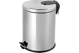 Resim Misda Store Paslanmaz Çelik Pedallı Metal Çöp Kovası 20 Lt Lüx Çöp Kovası Banyo 