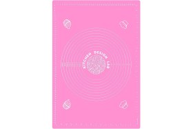 Resim Feyza Design 2’li Pembe ve Gri Silikon Hamur Açma Matı ile Fırın Eldiveni Seti 