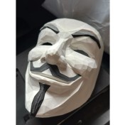 Resim Guy Fawkes Maskesi – Anonymous Maske (Gerçek Boyut Cosplay – 3D Baskı) 