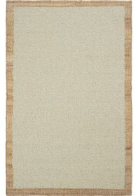 Resim Cool Halı Wool 01 Natural Yün Halı Jüt Halı Yolluk El Dokuma Jüt Kilim Hasır Halı Bohem El Halısı Krem Halı Krem - Natural 