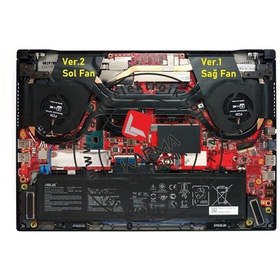 Resim Asus Uyumlu Rog Zephyrus M15 Gu502Gv-Bi7N6 Ekran Kartı, Gpu Fanı 