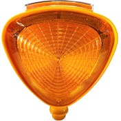 Resim İleri Trafik Solar Flaşörlü Üçgen Ledli Lamba Sarı 