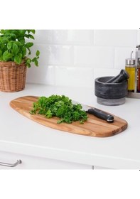 Resim Kesme Tahtası Masif Akasya Meridyendukkan 52x22 Cm Servis-sunum-kesim Tahtası 