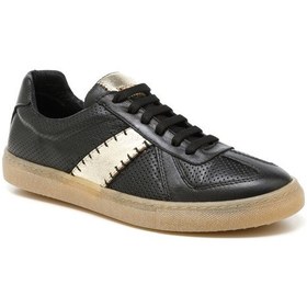 Resim Sneaker Günlük Kadın Mar-25y-192-5100 John May Siyah-altın Siyah 