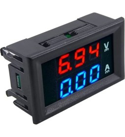 Resim Temiz Pazar Dijital Dual Voltmetre Ampermetre Volt Akım Ölçer Dc 0-100V 10A 