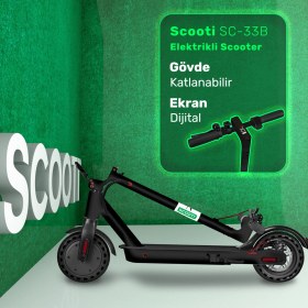 Resim Scootı SC-33B Siyah Elektrikli Scooter 