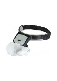 Resim Nikula- Lens Takmalı 5 Lenslı . Led Lambalı Şapka Tip Büyüteç 