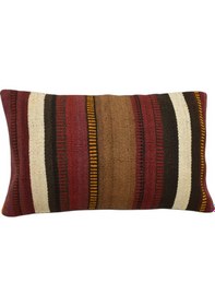 Resim Zehra Abla Halı Yeni El Dokuma Dekoratif Lumbar Kilim Kırlent Yastık Kılıfı 6566 Çok Renkli 