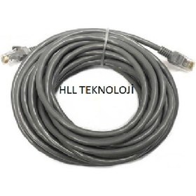 Resim bt bayır teknoloji 25 Metrelik Cat6 Lan Fabrikasyon Internet Data Kablosu(ethernet Modem Rj45 Uçlu Jacklı Network Adsl) 