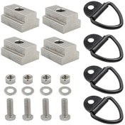 Resim Sones Yatak Güvertesi Rayları Kelepçe T Yuvası Somunları Toyota Tacoma / Tundra İçin 3/8 İnç-16 Dişli Vidalara Uyuyor 