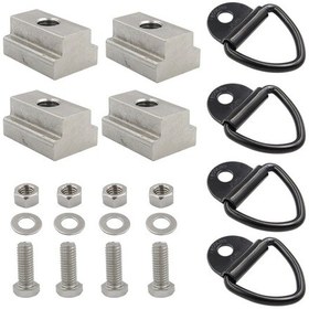 Resim Sones Yatak Güvertesi Rayları Kelepçe T Yuvası Somunları Toyota Tacoma / Tundra İçin 3/8 İnç-16 Dişli Vidalara Uyuyor 