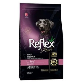Resim Reflex Plus Biftekli High Energy Yetişkin Köpek Maması 3 Kg 