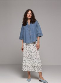 Resim Colin's Maxi Length Metraj Baskılı Kadın Çok Renkli Etek 