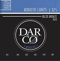 Resim Martin & Co Darco D520 80/20 Bronze Akustik Gitar Teli Light 12-54 
