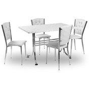 Resim Beymobilya Japon Werzalit - Kapitoneli Mutfak Masa Takımı 