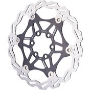 Resim Teltree Hafif Ve Renkli 6 Vidalı Bisiklet Fren Diski - 160mm Siyah, Alüminyum Alaşım, Isı Dağıtımı Optimize Edilmiş 