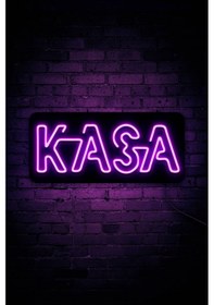 Resim Kasa Yazısı Neon Led Dükkan - İşyeri - Cafe - Lokanta Kasa Banko Yazısı Pembe Pempe 