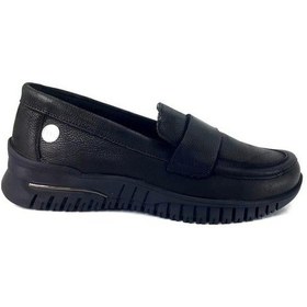 Resim Mammamia 6230 Hakiki Deri Günlük Kadın Ayakkabı-siyah Nubuk Siyah Nubuk 