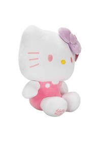 Resim Hello Kitty Pembe Tulumlu Peluş Oyuncak 22 Cm Yumuşak Figür Çok Renkli 
