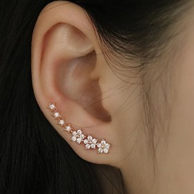 Resim ETEL LIKE 1/2 Çift Uzun Yıldız Temperament Çiçek Küpeler, Basit Parti Stili, Taşlı Mozaik, Çinko Alaşımlı, Paslanmaz Çelik Post, Günlük ve Parti Giyimi, Sevgililer Günü Hediyesi, Tüm Mevsim Aksesuarı 