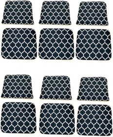 Resim Knsz minder seti 6 lı mazlum viona kumaş oturma ve sırt tel sandalyesi minderi bir arada 