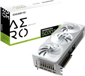 Resim GIGABYTE VGA NVIDIA 16GB GDDR7 RTX5070TI AERO OC GV-N507TAERO OC-16GD 