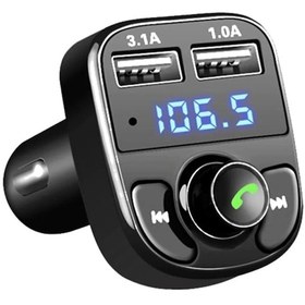 Resim Fm Transmitter Bluetooth Araç Kiti Çakmaklık Mp3 Usb Sd 