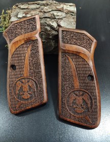 Resim ZIB GRIPS Browning HP 14 Pistol Grip Handmade From Walnut Wood Ars.010 