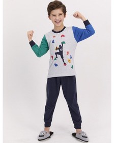 Resim Rolypoly 2510 Erkek Çocuk Uzun Kol Pijama Takımı 