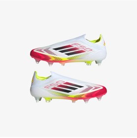 Resim Adidas F50 Elite Bağcıksız Yumuşak Zemin Erkek Beyaz Çim Saha Kramponu Ie1279 Beyaz 