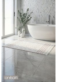 Resim Karya Kiremit Büyük Ayak Havlusu - 70x130cm , 800gr %100 Pamuk, Spa Ve Otel Banyo Paspası Kiremit 