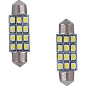 Resim Fardoktoru Bmw E36 Beyaz LED Plaka Ampulü 39MM Sofit 