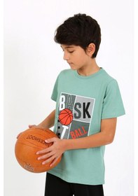 Resim Akbeniz Erkek Çocuk Kısa Kol Penye Pijama Takım 20758 Suyeşili Su Yeşili 