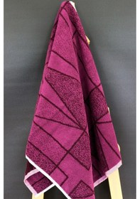 Resim 50x100 Vıtray İplik Boya Jakarlı Bukle El Yüz Baş Havlusu 