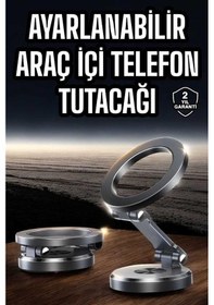 Resim Araç İçi Telefon Tutacağı Manyetik Tasarım Ayarlanabilir - Lisinya 