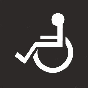 Resim İsg Tabelam 60x60cm/kompozit/Engelli Işareti Boyama Şablonu 