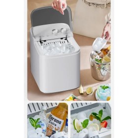 Resim Exenar Mini Taşınabilir Otomatik Buz Makinasi Hızlı Ev Tipi Portatif Buz Makinesi 