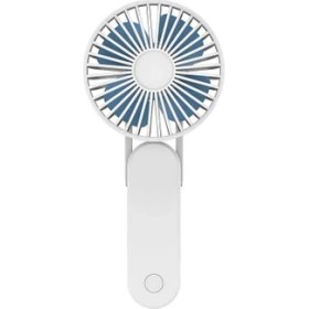 Resim F1 USB Taşınabilir Tembel Asılı Boyun Fan Mini Katlanır El Fan (Pembe)(Yurt Dışından) 