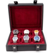 Resim Onywatch Çoklu Saat Kutusu Deri Saat Kutusu 6'lı Saat Kutusu Watch Box 