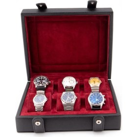 Resim Onywatch Çoklu Saat Kutusu Deri Saat Kutusu 6'lı Saat Kutusu Watch Box 