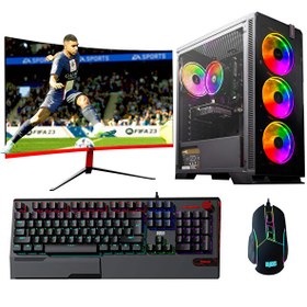 Resim DRx1671 Ryzen 5 5600X 27" 16 GB RAM 512 GB M.2 NVMe SSD 8 GB RTX 3070 Ti Curved FreeDOS Masaüstü Oyun Bilgisayarı 