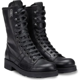Resim Kadın Çizme OXW002100 Oxs Frank 0021 Mıd D Leather Black 