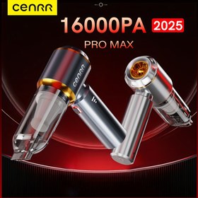Resim CENRR 16000PA Güçlü Emişli Araba Elektrikli Süpürge, Pil Ekranı ile, Yüksek Kaliteli Fırçasız Motor, 2000mAh*3 Pil, 0.2 Saat Uzun Ömürlü 100W Lityum Pil, Araba ve Ev Temizliği için Hafif ve Taşınabilir, Vacuu 