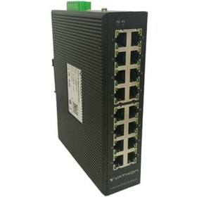 Resim Vatkon VT-IE6050-16TX / 16 Port (10/100 Mbps) Yönetilemez Ethernet Switch 
