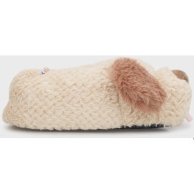 Resim Susam Kadın Hayvanlı Panduf Bej 36/41 Bej 