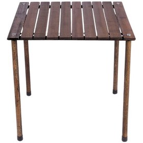 Resim Bag The Joy Ahşap Masa Sandalye Seti Antrasit-turuncu- 60 60 55cm Kahverengi - Turuncu 